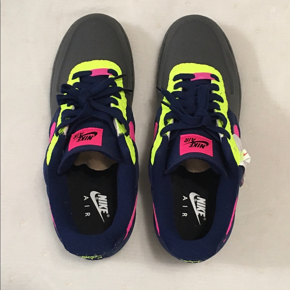 Nike Air Force1 Low Custom 3M Thinsulate B200 Series Neon Pink Volt Black Size12 - Picture 7 of 15